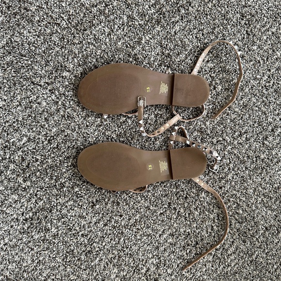 Steve Madden Women’s Travel Tan Sandal Strappy & Studded Sz 7.5 - Picture 5 of 5